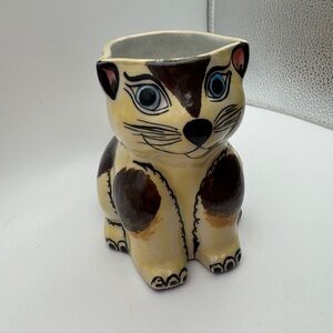 Guate Mayanke clay coffee cup - Tabby cat cup!